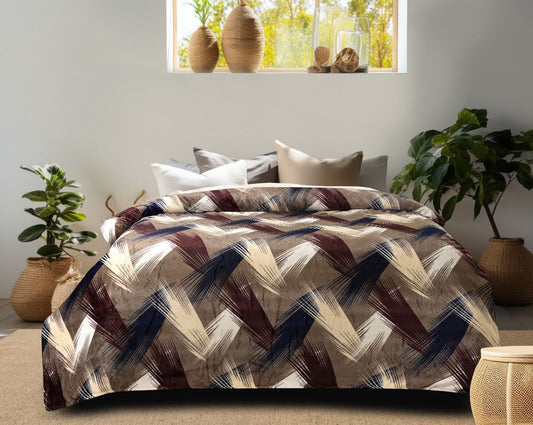 Premium Soft Cotton AC Blanket – Elegant Floral Print – All-Season Comforter