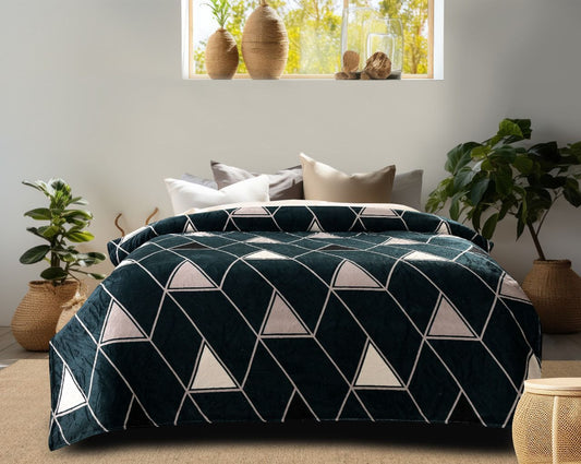 Premium Soft Cotton AC Blanket – Elegant Floral Print – All-Season Comforter