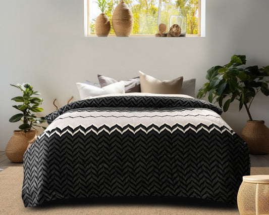 Premium Soft Cotton AC Blanket – Elegant Floral Print – All-Season Comforter